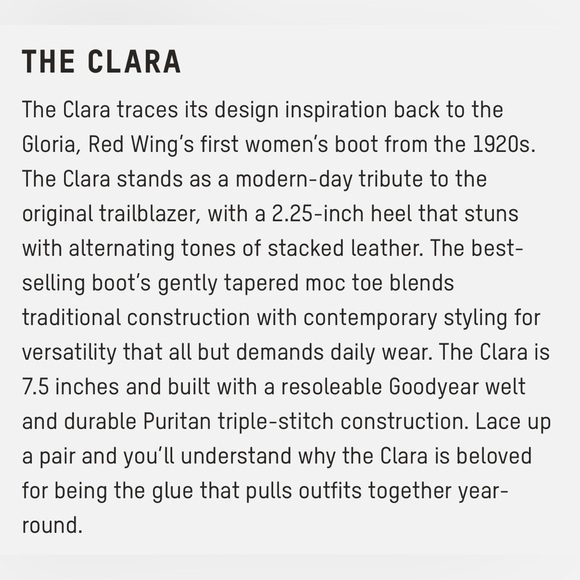 NWOT Red Wing Clara Boot is Amber Harness leather size 7 - Picture 15 of 15